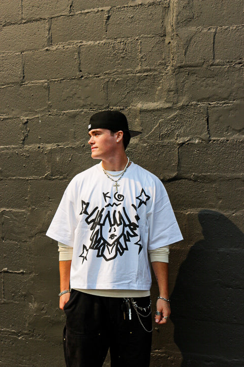 White x Black StarBoy Tee