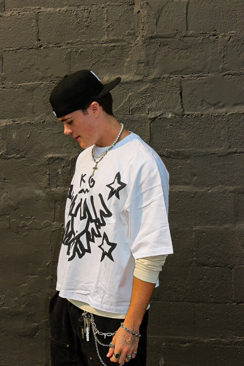 White x Black StarBoy Tee