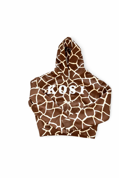 Giraffe Print Hoodie