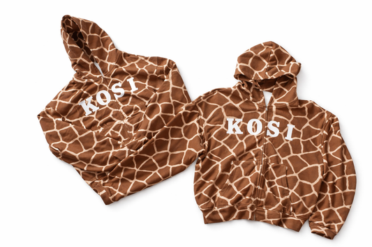 Giraffe Print Hoodie