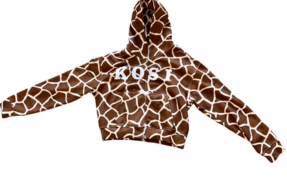 Giraffe Print Hoodie