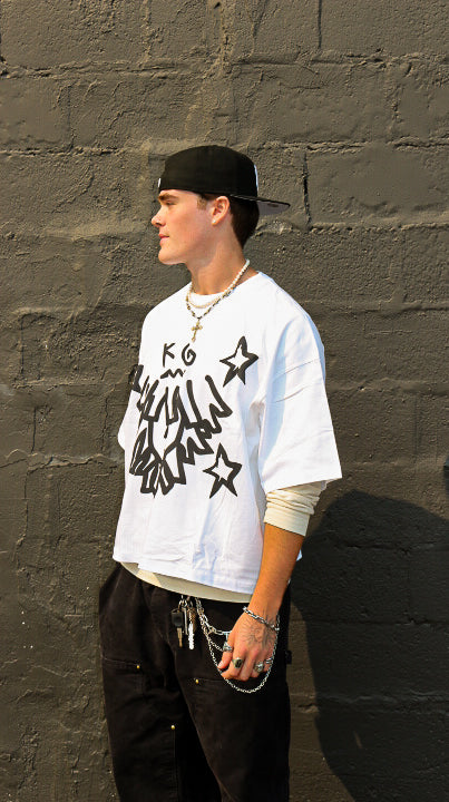 White x Black StarBoy Tee