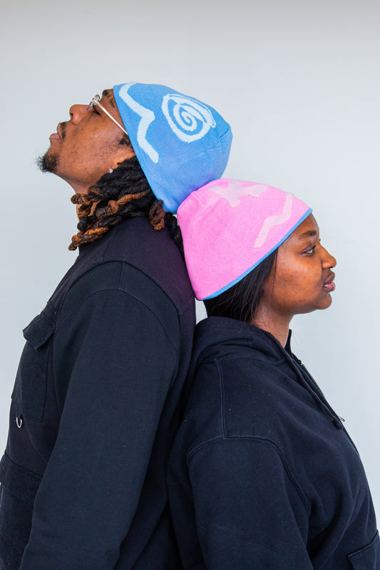 cotton candy x skies reversible beanies